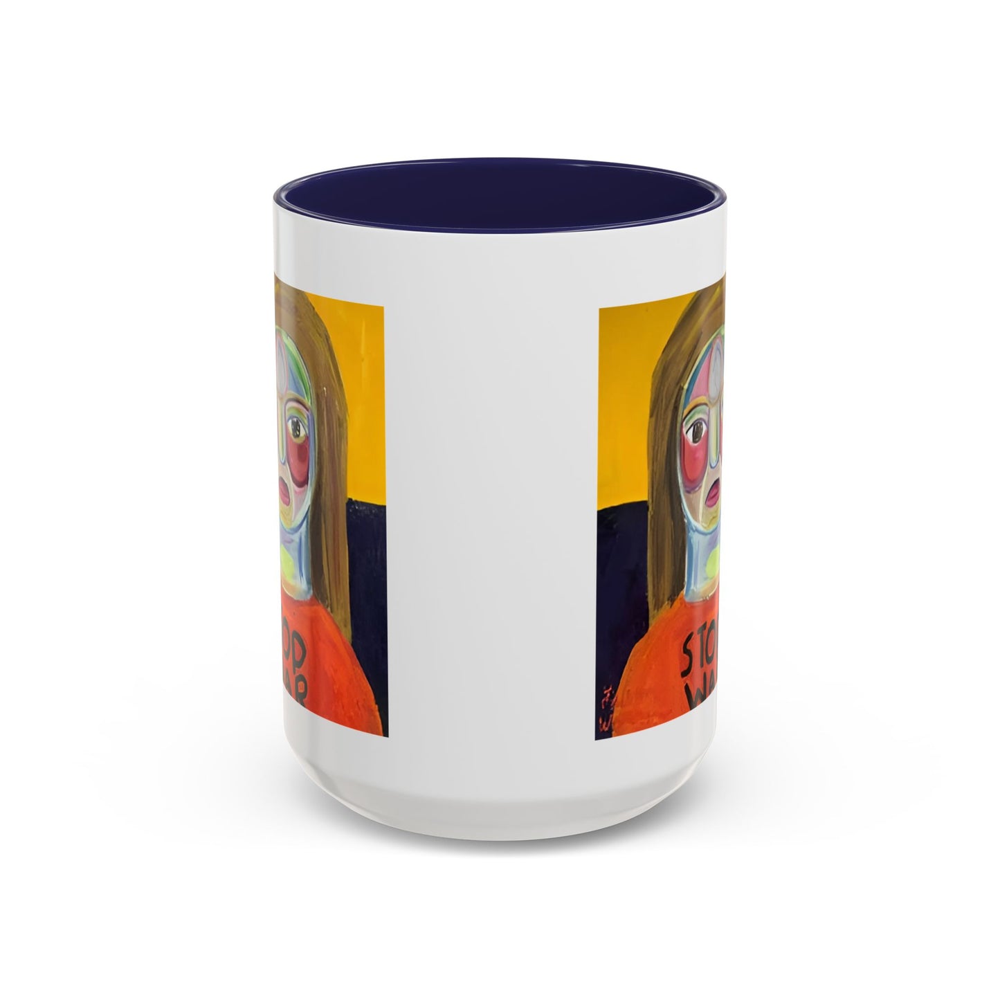 Colorful Face Art Coffee Mug Design (11, 15oz)