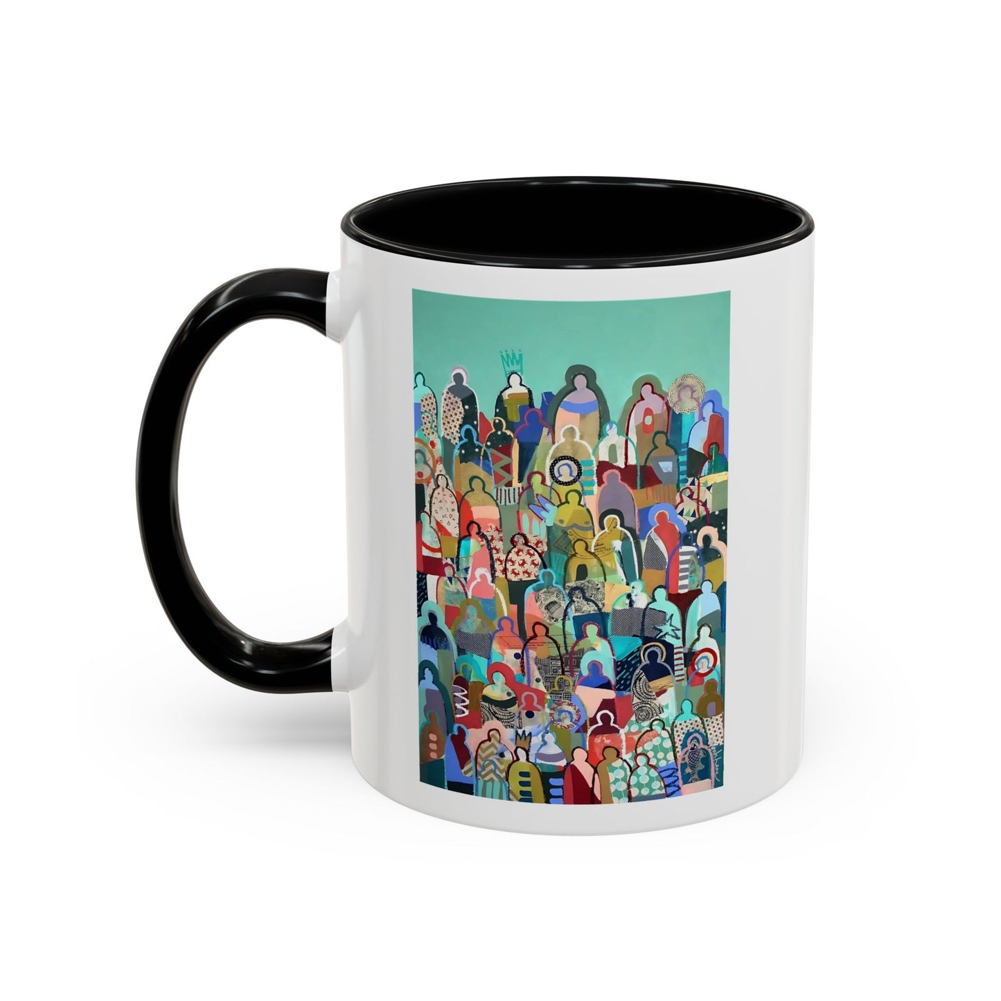 Crowd Art Coffee Mug (11, 15oz)