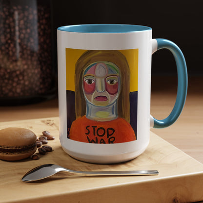 Colorful Face Art Coffee Mug Design (11, 15oz)