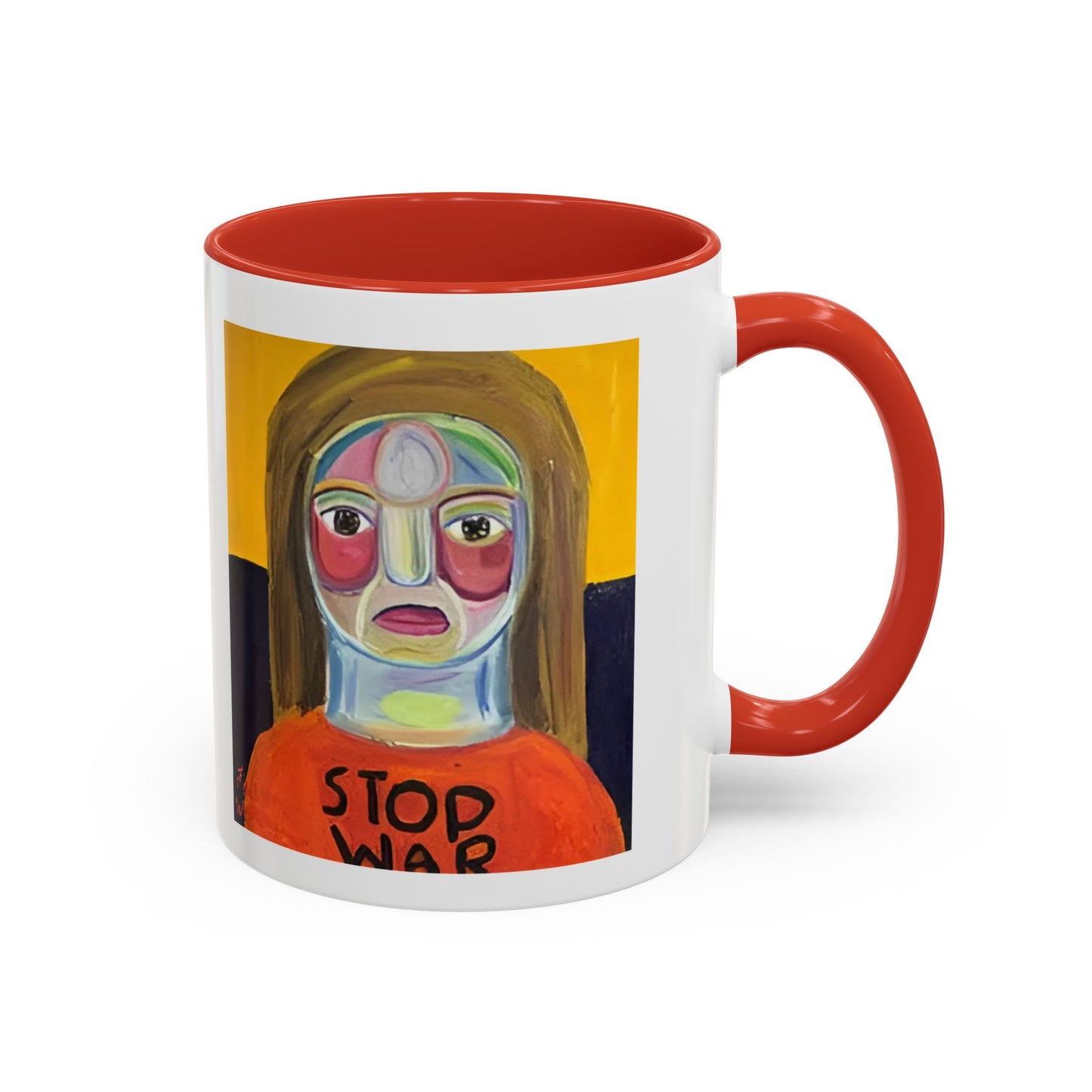 Colorful Face Art Coffee Mug Design (11, 15oz)