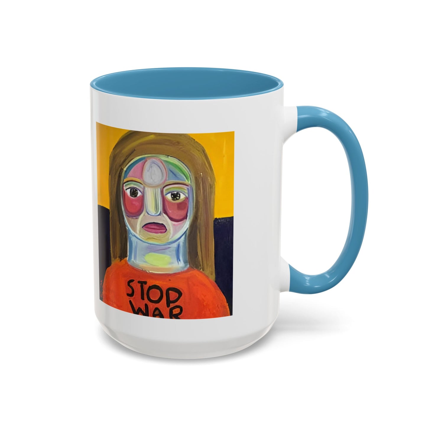 Colorful Face Art Coffee Mug Design (11, 15oz)