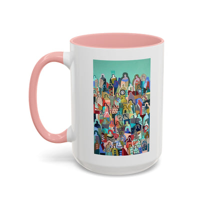 Crowd Art Coffee Mug (11, 15oz)