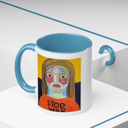 Colorful Face Art Coffee Mug Design (11, 15oz)