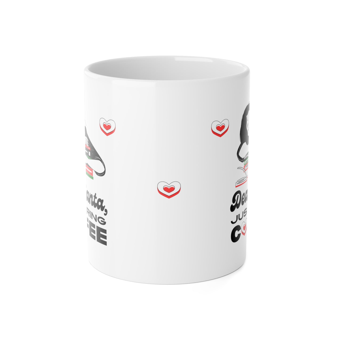 Cute Christmas White Ceramic Mug, 11oz