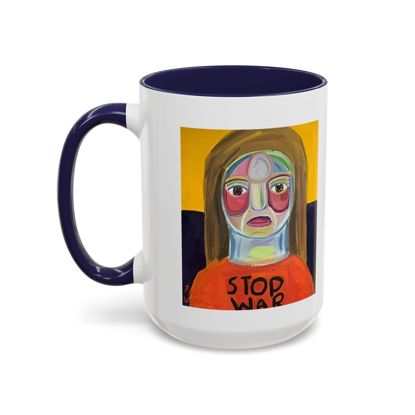 Colorful Face Art Coffee Mug Design (11, 15oz)