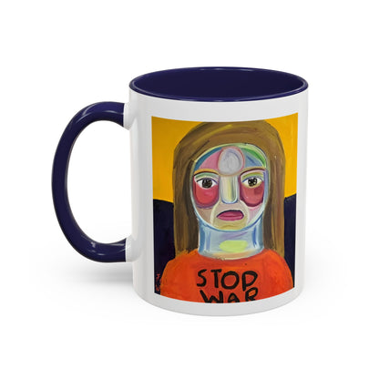 Colorful Face Art Coffee Mug Design (11, 15oz)