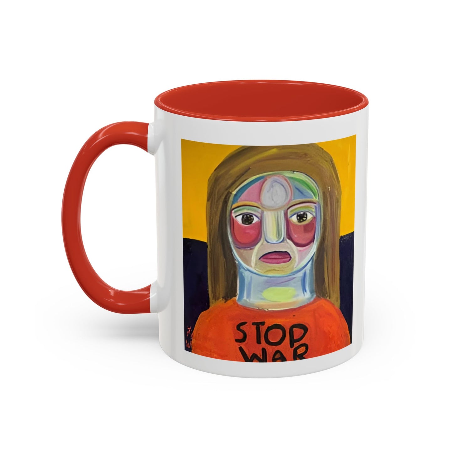 Colorful Face Art Coffee Mug Design (11, 15oz)