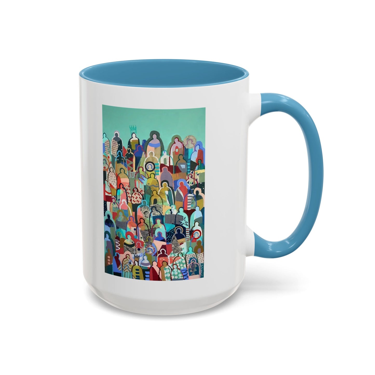 Crowd Art Coffee Mug (11, 15oz)