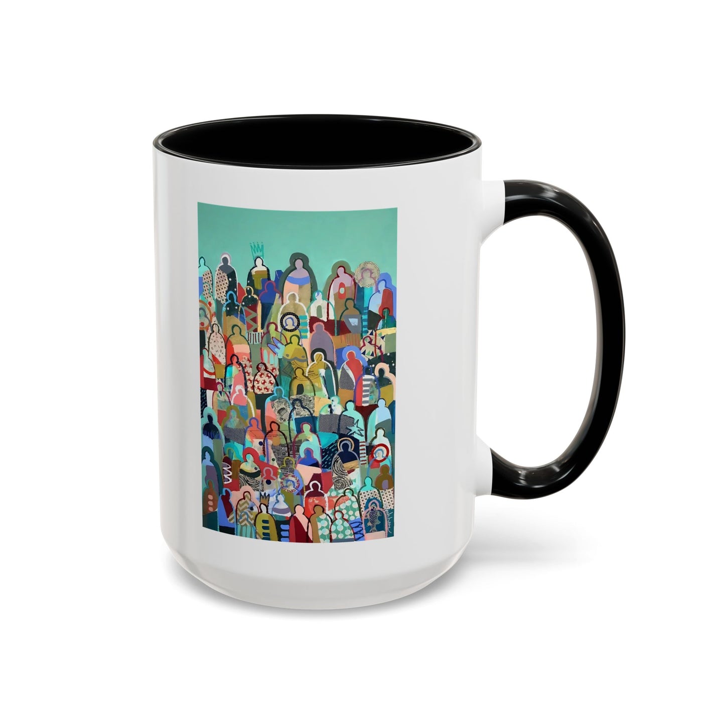 Crowd Art Coffee Mug (11, 15oz)