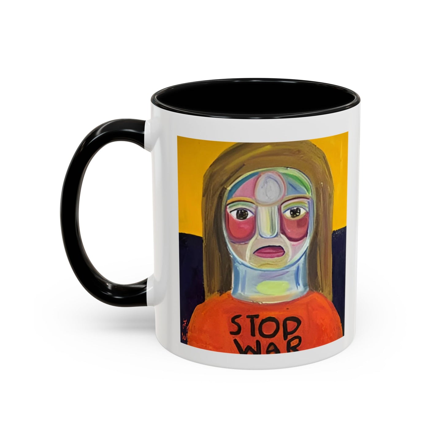 Colorful Face Art Coffee Mug Design (11, 15oz)