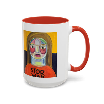 Colorful Face Art Coffee Mug Design (11, 15oz)