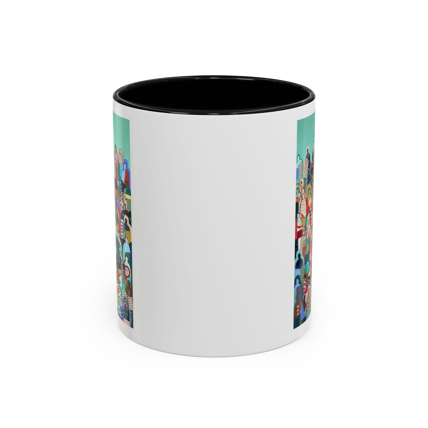 Crowd Art Coffee Mug (11, 15oz)