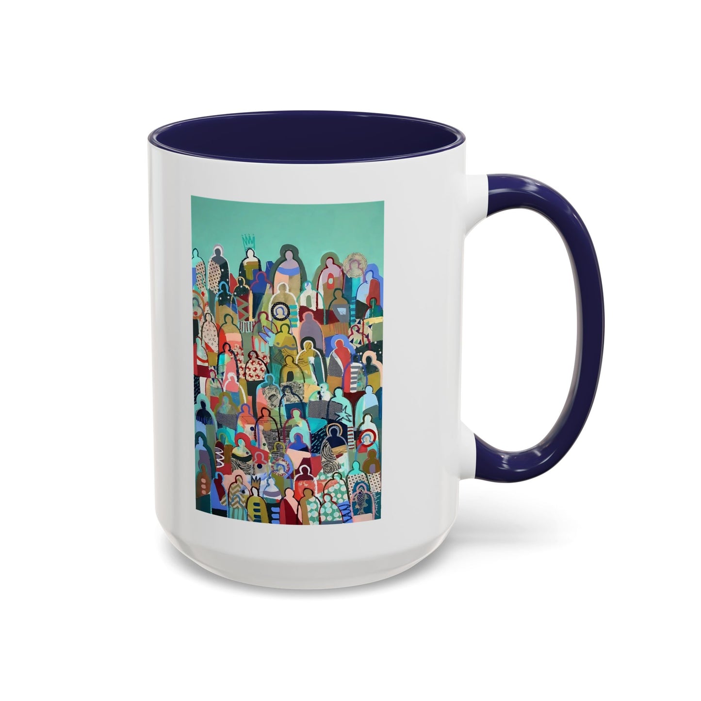 Crowd Art Coffee Mug (11, 15oz)