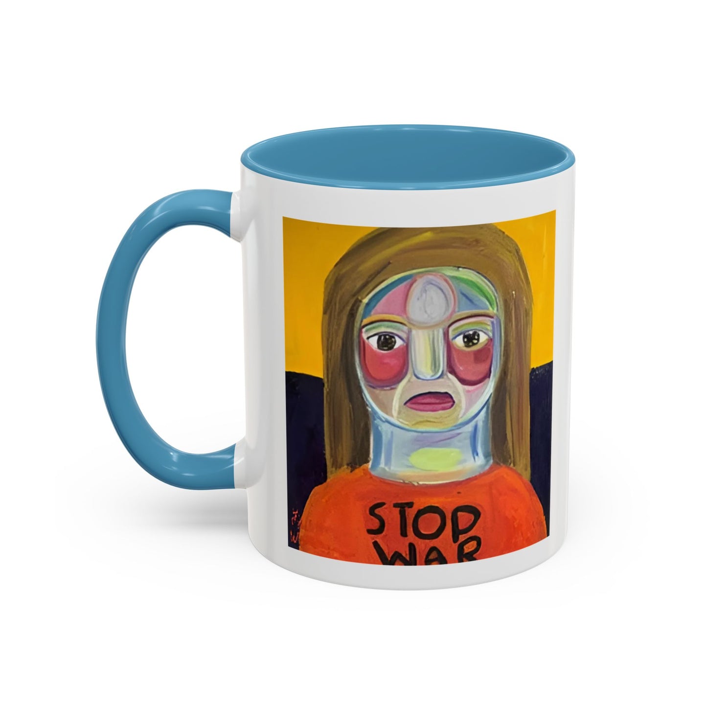 Colorful Face Art Coffee Mug Design (11, 15oz)