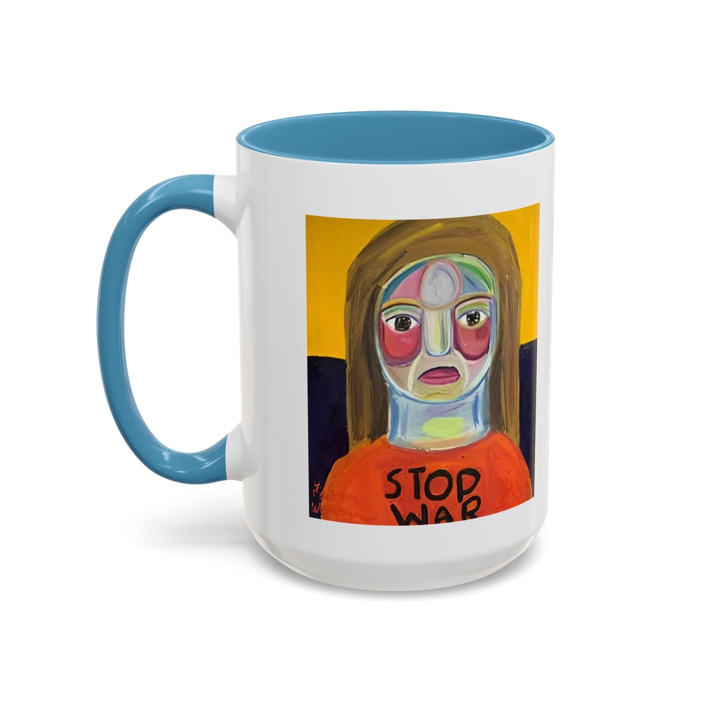 Colorful Face Art Coffee Mug Design (11, 15oz)