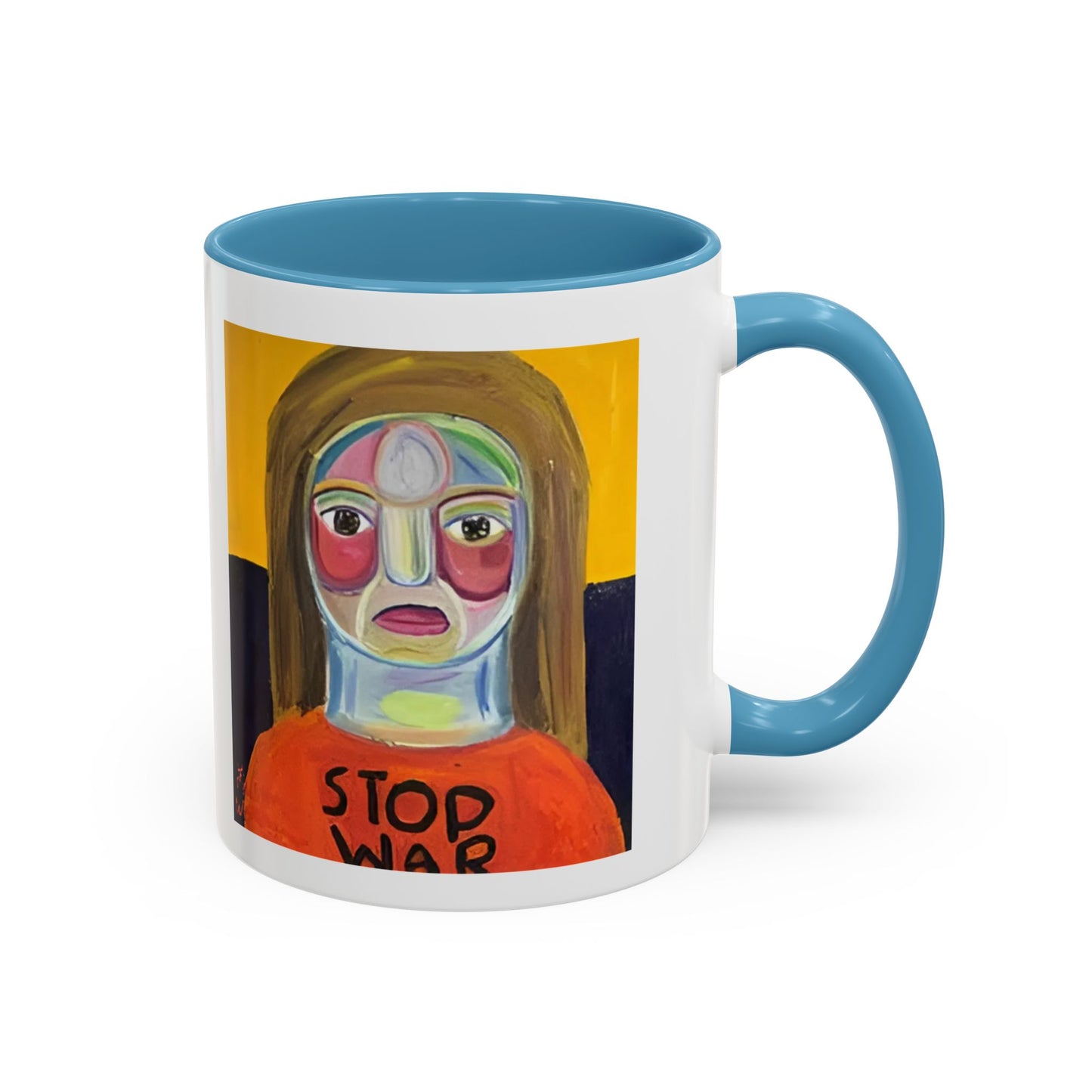 Colorful Face Art Coffee Mug Design (11, 15oz)