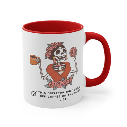 Skelton Funny Colorful  Mugs, 11oz