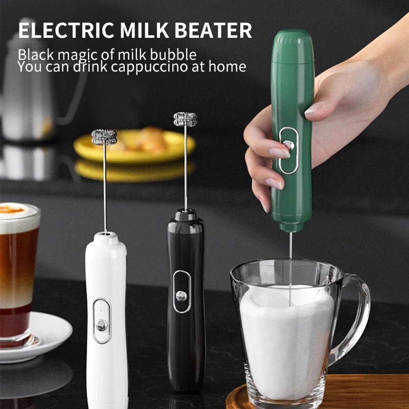 Mini Electric Milk Frother & Handheld Coffee Mixer