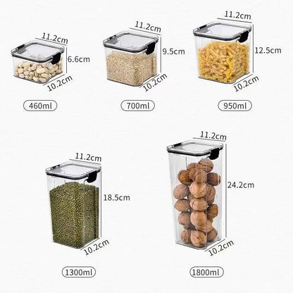 Sealed plastic food storage box cereal candy Dried jars with lid fridge storageTank containers household items kitchen organizer Xerxes Eagles