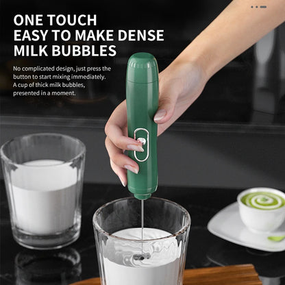 Mini Electric Milk Frother & Handheld Coffee Mixer