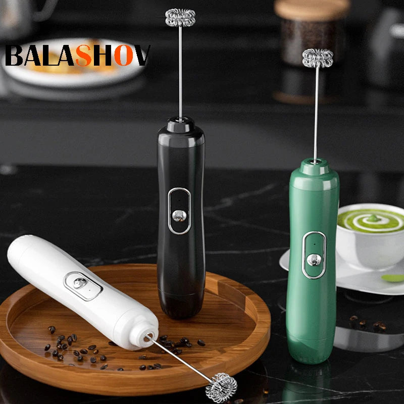 Mini Electric Milk Frother & Handheld Coffee Mixer