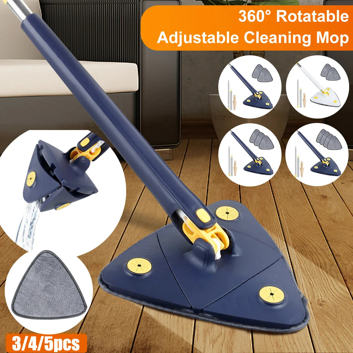 Telescopic Triangle Mop