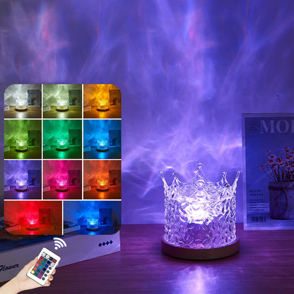Ocean Wave Projector Lamp: Rotating Night Light with 16 Colors LED and Remote Xerxes Eagles