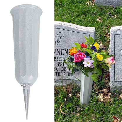 Outdoor Cemetery Decor with Plastic Vase - Xerxes Eagles